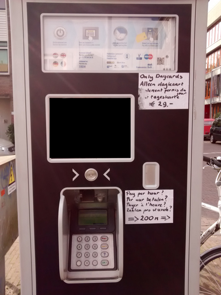 parkeerautomaat Delft